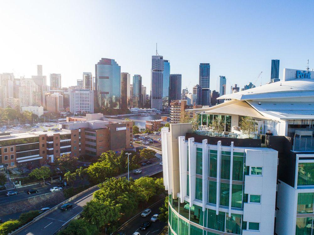 The Point Brisbane Hotel Luaran gambar Aerial view of the Brisbane CBD